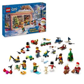 LEGO City 60436 Le calendrier de l'Avent 2024 - Compte a Rebours avant Noël pour Enfants