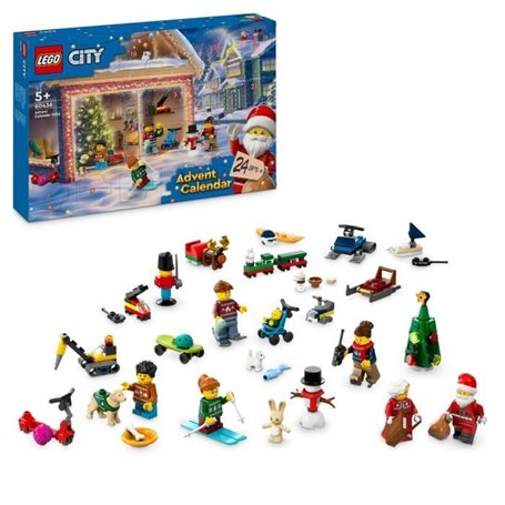 LEGO City 60436 Le calendrier de l'Avent 2024 - Compte a Rebours avant Noël pour Enfants