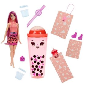 Barbie-Pop Reveal-Poupée parfumée série Bubble Tea avec accessoires HTJ22