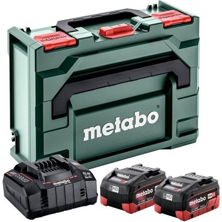 Pack énergie Batteries 18 V + Chargeur ultrarapide - METABO - ASC 145 - MetaBOX