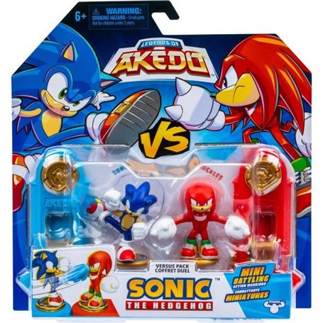 Duo de Figurines Sonic vs Knuckles - MOOSE TOYS - AKEDO - Pack de combat rapide