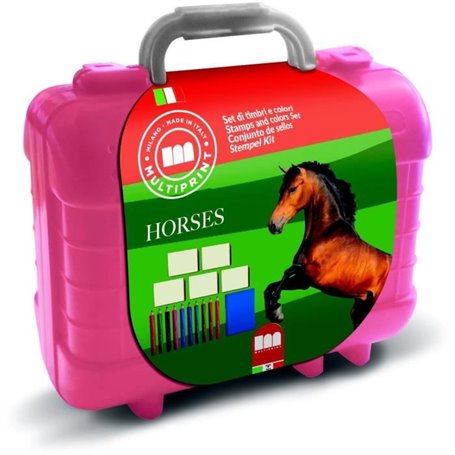 Travel Set - MULTIPRINT - 42985 - 5 tampons Les Chevaux