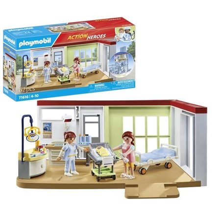 PLAYMOBIL - 71616 - Chambre de maternité