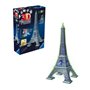 Ravensburger-Puzzle 3D Tour Eiffel phosphorescente 50 ans-Des 10 ans-216p numérotées a assembler sans colle-Accessoires inclus-1