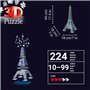 Ravensburger-Puzzle 3D Tour Eiffel phosphorescente 50 ans-Des 10 ans-216p numérotées a assembler sans colle-Accessoires 