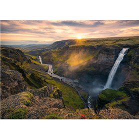 Ravensburger-Puzzle 1000p-La cascade Háifoss