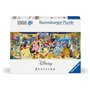 Ravensburger-Puzzle 1000 pieces Panorama-Photo de groupe Disney-Adultes&enfants des 14 ans-Puzzle de qualité supérieure-