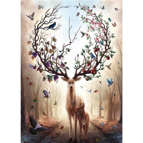 Ravensburger - Puzzle 1000 pieces - Cerf Fantaisie - Adultes & enfants dés 14 ans - Puzzle de qualité supérieure -12000459