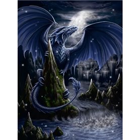 Ravensburger - Puzzle 1500 pieces - Le dragon bleu - Adultes & enfants des 14 ans - Puzzle de qualité supérieure 80x60cm -120007