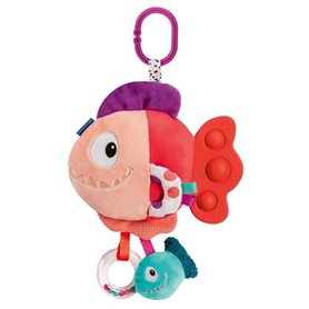 Ravensburger -PLAY + - Peluche pop-it piranha rouge - Des la naissance - version française - 34015