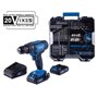 Perceuse-visseuse SCHEPPACH - 20V IXES - 50 Nm mandrin 13mm + 2 batteries + chargeur + 74 accessoires + Coffret - C-DTB74/2-X