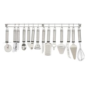 Ensemble d'ustensiles de cuisine Bepro Acier inoxydable 7 x 60 x 3 cm 13 Pièces