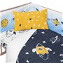 Protection du berceau HappyFriday Mr Fox Starspace Multicouleur 210 x 40 cm