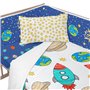 Protection du berceau HappyFriday Mr Fox Space rocket  Multicouleur 210 x 40 cm