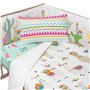 Protection du berceau HappyFriday Moshi Moshi Cute llamas Multicouleur 210 x 40 cm