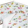 Protection du berceau HappyFriday Mr Fox Little birds Multicouleur 210 x 40 cm