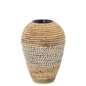 Vase Alexandra House Living Herbe de mer 21 x 21 x 30 cm