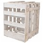 Range Bouteilles Alexandra House Living Naturel Bois d'épicéa 43 x 32 x 33 cm 9 bouteilles Caisse