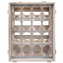 Range Bouteilles Alexandra House Living Naturel Bois d'épicéa 55 x 32 x 41 cm 16 bouteilles Caisse