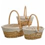 Set de basket Alexandra House Living osier Bois de saule Naturel 3 Pièces