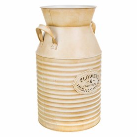 Cruche décorative Alexandra House Living Blanc Beige Pot à lait 22 x 39 x 25 cm