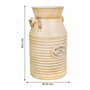 Cruche décorative Alexandra House Living Blanc Beige Pot à lait 22 x 39 x 25 cm