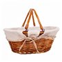 Panier de Pique-Nique Alexandra House Living osier Bois de saule 40 x 32 x 17 cm