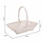 Set de basket Alexandra House Living osier Bois de saule 3 Pièces