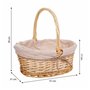 Set de basket Alexandra House Living osier Bois de saule Naturel 3 Pièces