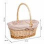 Set de basket Alexandra House Living osier Bois de saule Naturel 3 Pièces