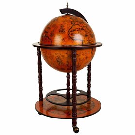 Globe terrestre Alexandra House Living Marron 55 x 93 x 55 cm Meuble à bouteilles