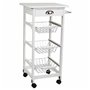 Chariot de Cuisine Alexandra House Living Blanc 37 x 82 x 40 cm