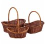 Set de basket Alexandra House Living osier Bois de saule 3 Pièces