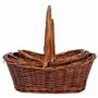 Set de basket Alexandra House Living osier Bois de saule 3 Pièces