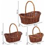 Set de basket Alexandra House Living osier Bois de saule 3 Pièces