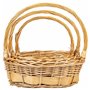 Set de basket Alexandra House Living osier Bois de saule Naturel 3 Pièces