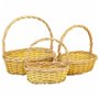 Set de basket Alexandra House Living osier Bois de saule Naturel 3 Pièces