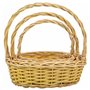 Set de basket Alexandra House Living osier Bois de saule Naturel 3 Pièces