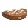 Jeu d'Échecs Alexandra House Living Marron Bois d'acacia 23 x 1 x 23 cm Magnétique