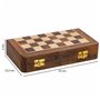 Jeu d'Échecs Alexandra House Living Marron Bois d'acacia 25 x 4 x 25 cm Magnétique