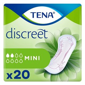 Compresses pour Incontinence Tena Discreet Mini 20 Unités