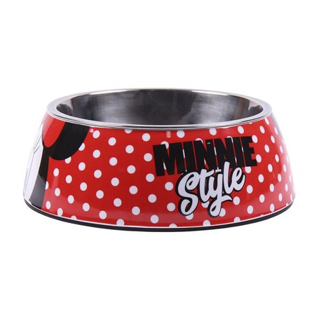 Mangeoire pour chiens Minnie Mouse Rouge Mélamine 180 ml Noir Métal