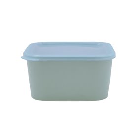 Panier-repas carré avec couvercle Quid Inspira Vert Plastique 1