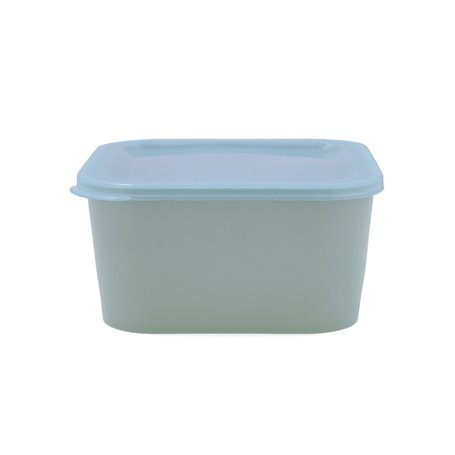 Panier-repas carré avec couvercle Quid Inspira Vert Plastique 1