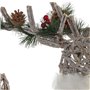 Décorations de Noël DKD Home Decor Renne Blanc osier 33 x 14 x 60 cm (3 Unités)