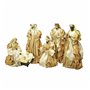 Crèche de Noël DKD Home Decor Doré Couronne 30 x 5 x 30 cm 50 x 5 x 50 cm