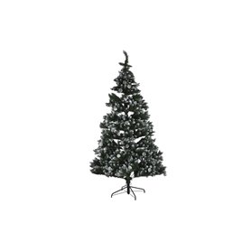 Sapin de Noël DKD Home Decor Lumière LED Vert Métal Polyéthylène 130 x 130 x 218 cm