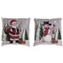 Coussin DKD Home Decor Noël Multicouleur Polyester 40 x 10 x 40 cm (2 Unités)