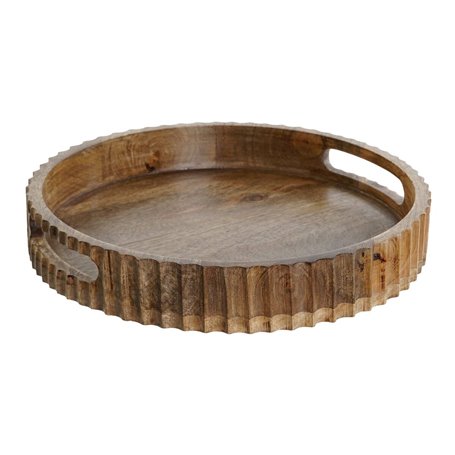 Plateau apéritif DKD Home Decor Brun foncé Bois de manguier 30 x 30 x 5 cm