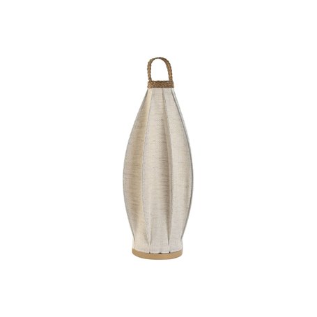 Lampe de bureau Home ESPRIT Marron Lin Métal Corde 25 x 25 x 60 cm